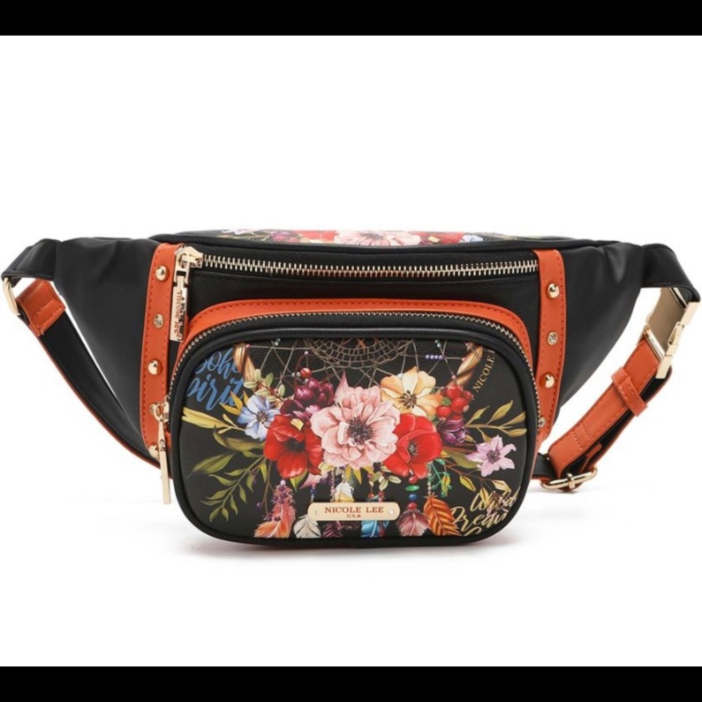 studded fanny pack. Perfect for traveling or working out